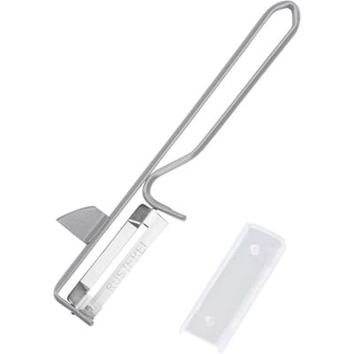 Westmark 161022E1 universele dunschiller met scherp mes, 15,7 x 4,1 cm, roestvrij stalen lemmet, metaal/verchroomd Westmark 161022E1 universele dunschiller met scherp mes, 15,7 x 4,1 cm, roestvrij stalen lemmet, metaal/verchroomd