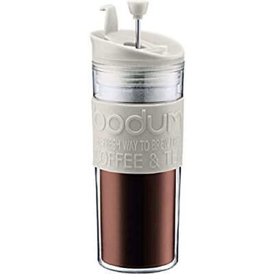 Bodum 11100-913S Travel Press thermobeker van kunststof, met klapdeksel, 0,45 l Bodum 11100-913S Travel Press thermobeker van kunststof, met klapdeksel, 0,45 l