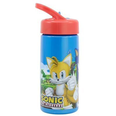 Stor Sonic Gourde de sport avec paille et poignée intégrée 410 ml Stor Sonic Gourde de sport avec paille et poignée intégrée 410 ml