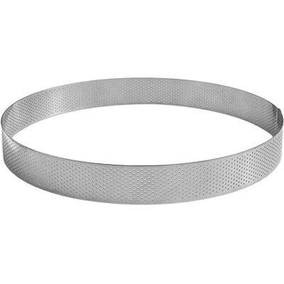 Gobel Geperforeerde taartcirkel geperforeerde bakcirkel roestvrij staal Ø 24 cm hoogte 3,5 cm professionele kwaliteit gemaakt in Frankrijk, zilver Gobel Geperforeerde taartcirkel geperforeerde bakcirkel roestvrij staal Ø 24 cm hoogte 3,5 cm professionele kwaliteit gemaakt in Frankrijk, zilver