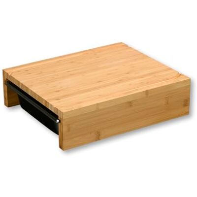 Kesper Snijplank met 2 roestvrijstalen kommen Bamboe FSC opvangbak Gastro-standaard 1/4, 35 x 29 x 9,5 cm, duurzame keukenplank 58355 Kesper Snijplank met 2 roestvrijstalen kommen Bamboe FSC opvangbak Gastro-standaard 1/4, 35 x 29 x 9,5 cm, duurzame keukenplank 58355