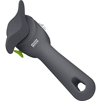 KUHN RIKON Auto Safety blikopener grijs, veiligheidsblikopener, geen scherpe randen, houdt automatisch de rand van de doos vast, schoon en veilig KUHN RIKON Auto Safety blikopener grijs, veiligheidsblikopener, geen scherpe randen, houdt automatisch de rand van de doos vast, schoon en veilig