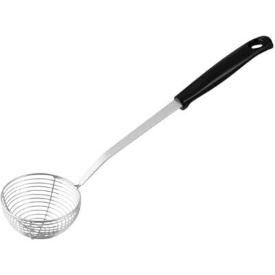 Fackelmann 48488 fondue-schepnet roestvrij staal/kunststof, zilver/zwart, 27,5 x 6,4 cm Fackelmann 48488 fondue-schepnet roestvrij staal/kunststof, zilver/zwart, 27,5 x 6,4 cm