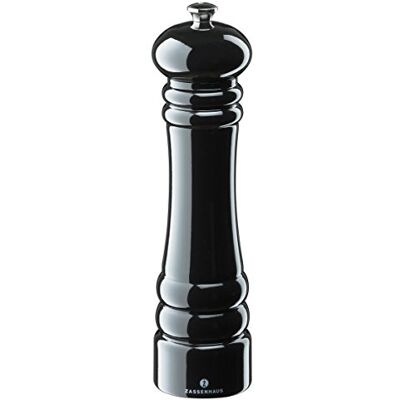 Zassenhaus 20243 Berlijn pepermolen, 24 cm, beuken, zwart glanzend Zassenhaus 20243 Berlijn pepermolen, 24 cm, beuken, zwart glanzend