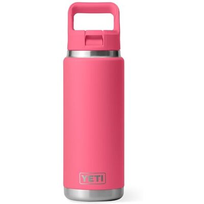 YETI Rambler C Straw Bottle, roestvrijstalen vacuüm geïsoleerde fles met lekvrije rietje, tropisch roze, 769 ml YETI Rambler C Straw Bottle, roestvrijstalen vacuüm geïsoleerde fles met lekvrije rietje, tropisch roze, 769 ml