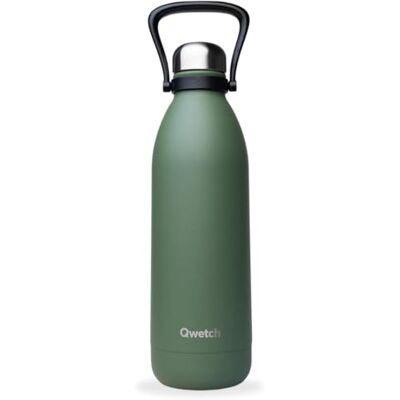 QWETCH Grote thermosfles Graniet kaki 1,5 liter 48 uur koud en 16 uur warm Waterdicht en BPA-vrij Roestvrijstalen drinkfles met draaggreep Geïsoleerde thermoskan voor picknick, camping, QWETCH Grote thermosfles Graniet kaki 1,5 liter 48 uur koud en 16 uur warm Waterdicht en BPA-vrij Roestvrijstalen drinkfles met draaggreep Geïsoleerde thermoskan voor picknick, camping,