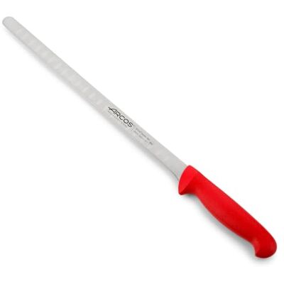 Arcos Serie 2900 Zalmmes Vismes Lemmet Roestvrij Staal Nitrum 300 mm Handvat Polypropyleen Kleur Rood Arcos Serie 2900 Zalmmes Vismes Lemmet Roestvrij Staal Nitrum 300 mm Handvat Polypropyleen Kleur Rood