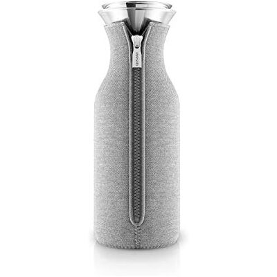 EVA SOLO Carafe pour réfrigérateur Design scandinave 1 litre Verre borrosilicate, acier inoxydable, silicone Passe au lave-vaisselle 100% anti-goutte Light Grey tissé 1.0L EVA SOLO Carafe pour réfrigérateur Design scandinave 1 litre Verre borrosilicate, acier inoxydable, silicone Passe au lave-vaisselle 100% anti-goutte Light Grey tissé 1.0L
