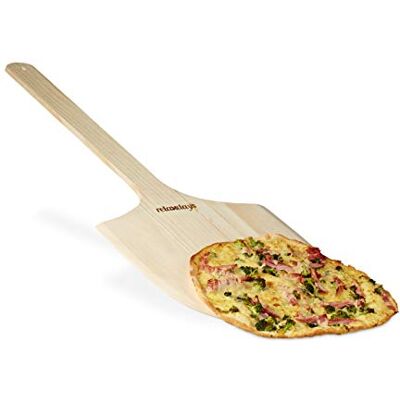Relaxdays Pizzaschep van hout met handvat (h x b x d): 1 x 30 x 78 cm om in de oven te zetten, naturel Relaxdays Pizzaschep van hout met handvat (h x b x d): 1 x 30 x 78 cm om in de oven te zetten, naturel