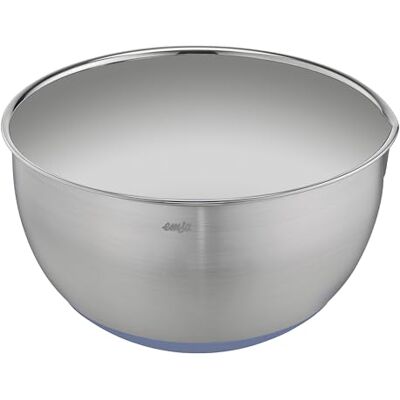 Emsa Prep&Bake K3272234 mengkom van roestvrij staal, 22 cm, blauwe antislip bodem, krasbestendig, roestvrijstalen kom met schenkrand, stapelbaar Emsa Prep&Bake K3272234 mengkom van roestvrij staal, 22 cm, blauwe antislip bodem, krasbestendig, roestvrijstalen kom met schenkrand, stapelbaar