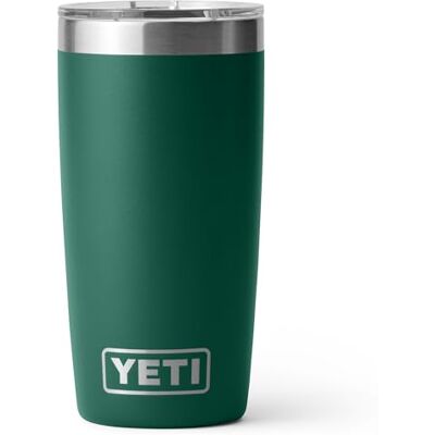YETI Rambler Tumbler, vacuüm geïsoleerde roestvrijstalen beker met Magslider deksel, Black Forest Green, 10 oz (295 ml) YETI Rambler Tumbler, vacuüm geïsoleerde roestvrijstalen beker met Magslider deksel, Black Forest Green, 10 oz (295 ml)