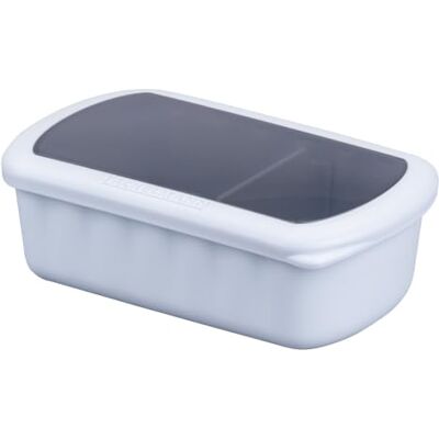 Fackelmann Flexibox 1000 ml blauwe opbergdoos met TPE-deksel, robuust en flexibel, vaatwasmachinebestendig en ontworpen in Duitsland Fackelmann Flexibox 1000 ml blauwe opbergdoos met TPE-deksel, robuust en flexibel, vaatwasmachinebestendig en ontworpen in Duitsland
