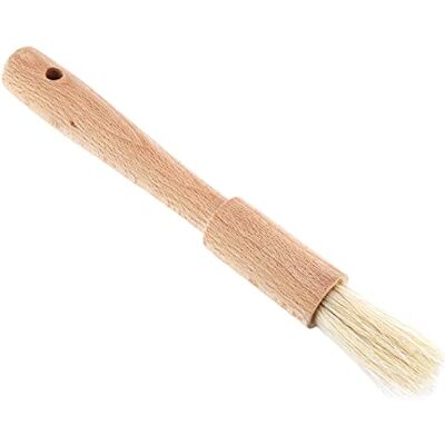 TOPINCN Hittebestendige houten borstel voor bakken, grillen, marinade, cake, vlees, desserts, olie, saus, boter, keukengereedschap (rond handvat) TOPINCN Hittebestendige houten borstel voor bakken, grillen, marinade, cake, vlees, desserts, olie, saus, boter, keukengereedschap (rond handvat)