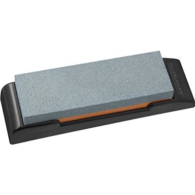 Nirosta 43333 Slijpsteen voor keukenmessen, slijpsteen 2 korrels, keramiek, polypropyleen, 19 x 6 x 4 cm Nirosta 43333 Slijpsteen voor keukenmessen, slijpsteen 2 korrels, keramiek, polypropyleen, 19 x 6 x 4 cm