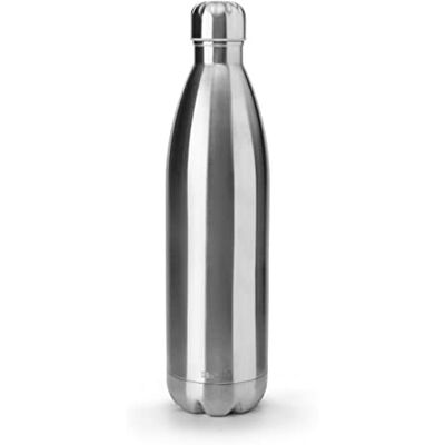 IBILI Klassieke thermosfles, 1000 ml, roestvrij staal 18/10, dubbelwandig, herbruikbaar IBILI Klassieke thermosfles, 1000 ml, roestvrij staal 18/10, dubbelwandig, herbruikbaar