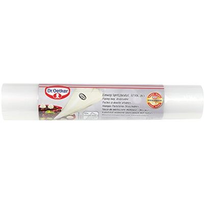 Dr. Oetker 30 stuks wegwerpspuitzakken, 35 cm, 10 x 10 x 35 cm, beige Dr. Oetker 30 stuks wegwerpspuitzakken, 35 cm, 10 x 10 x 35 cm, beige