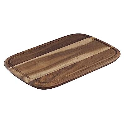 Tefal Jamie Oliver K26809 Snijplank van FSC-gecertificeerd acaciahout met praktische groef voor het snijden en serveren van levensmiddelen, bruin, maat M, 37,4 x 25,1 x 2,2 cm Tefal Jamie Oliver K26809 Snijplank van FSC-gecertificeerd acaciahout met praktische groef voor het snijden en serveren van levensmiddelen, bruin, maat M, 37,4 x 25,1 x 2,2 cm