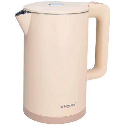 Tognana Iridea, waterkoker, 1,7 l, kunststof, roestvrij staal, champagne Tognana Iridea, waterkoker, 1,7 l, kunststof, roestvrij staal, champagne