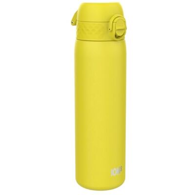 Ion8 Thermosfles van roestvrij staal, 500 ml, lekvrij, gemakkelijk te openen, veilige vergrendeling, vaatwasmachinebestendig, draaggreep, past in bekerhouders, geel Ion8 Thermosfles van roestvrij staal, 500 ml, lekvrij, gemakkelijk te openen, veilige vergrendeling, vaatwasmachinebestendig, draaggreep, past in bekerhouders, geel