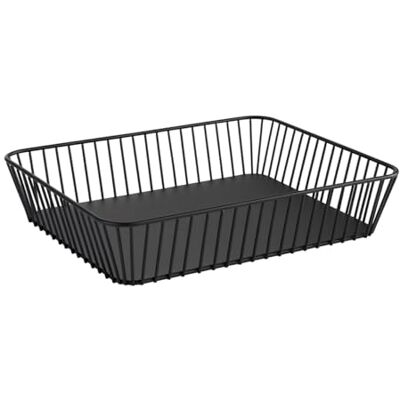 APS 30415 GN 1/2 Urban metalen mand met antislipvoeten, 32,5 x 26,5 cm, hoogte 7,5 cm, zwart APS 30415 GN 1/2 Urban metalen mand met antislipvoeten, 32,5 x 26,5 cm, hoogte 7,5 cm, zwart