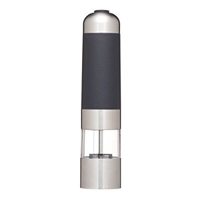 Master Class MasterClass MCSNPELEC Elektrische zout- en pepermolen met licht, 22 cm, zwart/zilver/transparant Master Class MasterClass MCSNPELEC Elektrische zout- en pepermolen met licht, 22 cm, zwart/zilver/transparant
