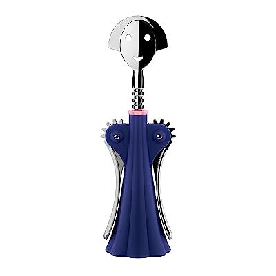 Alessi Anna G. AM01 DAZ Tire-bouchon design en résine thermoplastique et zamak chromé Bleu Alessi Anna G. AM01 DAZ Tire-bouchon design en résine thermoplastique et zamak chromé Bleu