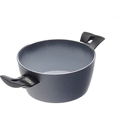 Moneta 4120724 kookpan voor inductie, aluminium, lichtgrijs, 24 cm Moneta 4120724 kookpan voor inductie, aluminium, lichtgrijs, 24 cm