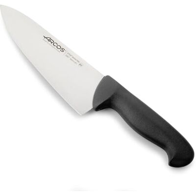 Arcos Serie 2900 – koksmes snijmes – lemmet van roestvrij staal nitrum 200 mm – handvat van polypropyleen kleur zwart Arcos Serie 2900 – koksmes snijmes – lemmet van roestvrij staal nitrum 200 mm – handvat van polypropyleen kleur zwart