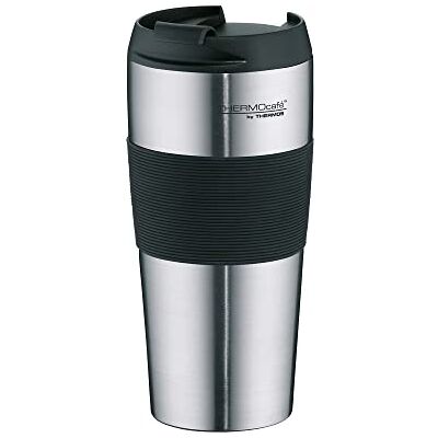 ThermoCafé 4056.205.040 thermopro thermosbeker, 0,4 l, roestvrij staal, zwart, 8,5 x 8,5 x 18 cm ThermoCafé 4056.205.040 thermopro thermosbeker, 0,4 l, roestvrij staal, zwart, 8,5 x 8,5 x 18 cm