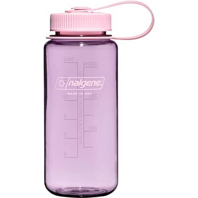 Nalgene Sustain Tritan Bouteille d'eau sans BPA fabriquée avec des matériaux dérivés de 50% de déchets plastiques, 473,6 g, large ouverture, fleur de cerisier Nalgene Sustain Tritan Bouteille d'eau sans BPA fabriquée avec des matériaux dérivés de 50% de déchets plastiques, 473,6 g, large ouverture, fleur de cerisier