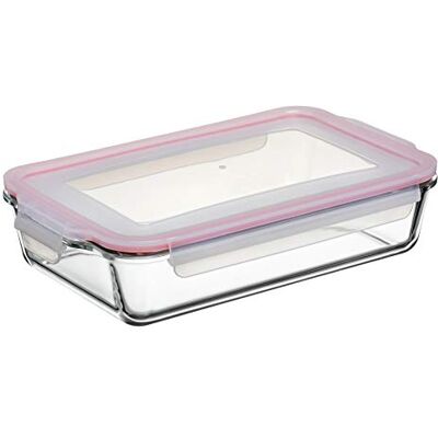 TATAY Voedselcontainer, glas, 2,2 l, Cook & Eat, 19,4 x 31,9 x 7,4 cm TATAY Voedselcontainer, glas, 2,2 l, Cook & Eat, 19,4 x 31,9 x 7,4 cm