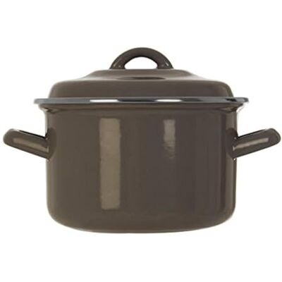 Premier Housewares 0104573 Porter braadpan met deksel, geëmailleerd, 2 liter Premier Housewares 0104573 Porter braadpan met deksel, geëmailleerd, 2 liter