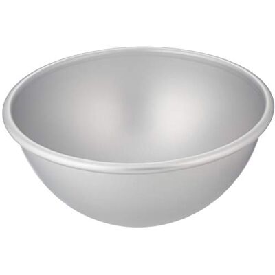 Decora , 0062956 professionele halve bol bakvorm Ø 18 x 9 h cm, geanodiseerd aluminium, zonder laspunten, professioneel design Decora , 0062956 professionele halve bol bakvorm Ø 18 x 9 h cm, geanodiseerd aluminium, zonder laspunten, professioneel design