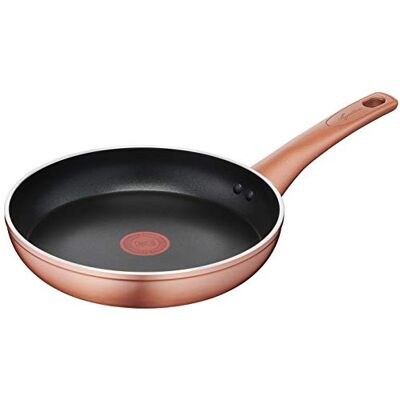Lagostina Koperen pan, buitenkant koperlook, anti-aanbaklaag, diameter 24 cm, zwart Lagostina Koperen pan, buitenkant koperlook, anti-aanbaklaag, diameter 24 cm, zwart
