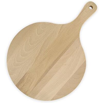 Fackelmann 31760 Pizzaplank van hout, rond, 30 cm Fackelmann 31760 Pizzaplank van hout, rond, 30 cm