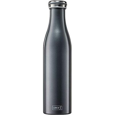 Lurch 240864 thermosfles/thermosfles voor warme en koude dranken van dubbelwandig roestvrij staal, 0,75 l, antraciet-metallic Lurch 240864 thermosfles/thermosfles voor warme en koude dranken van dubbelwandig roestvrij staal, 0,75 l, antraciet-metallic
