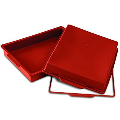 silikomart Siliconen mal 280x220H 40MM SFT300 rechthoekig rood silikomart Siliconen mal 280x220H 40MM SFT300 rechthoekig rood
