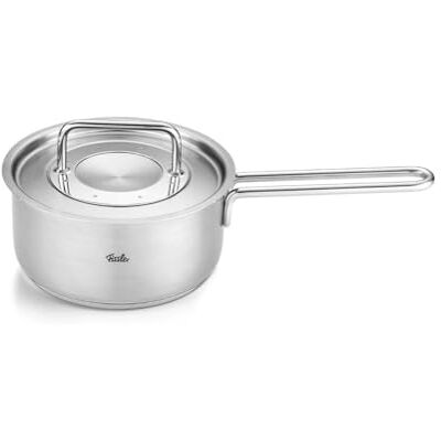 Fissler Pure Collection steelpan met metalen deksel, 16 cm Fissler Pure Collection steelpan met metalen deksel, 16 cm