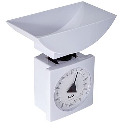 Laica K711 Mechanische keukenweegschaal 1 kg wit kunststof Laica K711 Mechanische keukenweegschaal 1 kg wit kunststof
