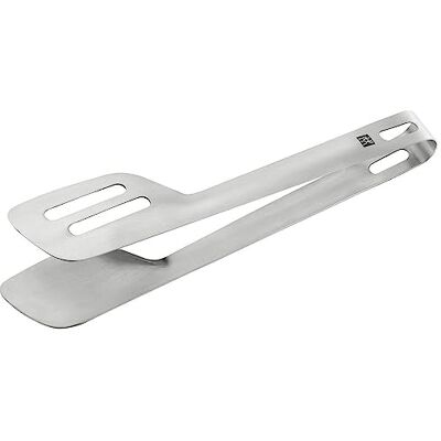 ZWILLING Pro Universele tang voor barbecue, keuken, pasta en salade of om te serveren, ergonomische handgreep van roestvrij staal, zilver ZWILLING Pro Universele tang voor barbecue, keuken, pasta en salade of om te serveren, ergonomische handgreep van roestvrij staal, zilver