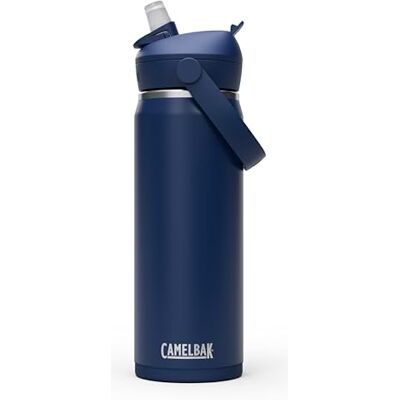 CAMELBAK Thrive Flip Straw thermosfles, roestvrij staal, fles, marineblauw, 600 ml CAMELBAK Thrive Flip Straw thermosfles, roestvrij staal, fles, marineblauw, 600 ml