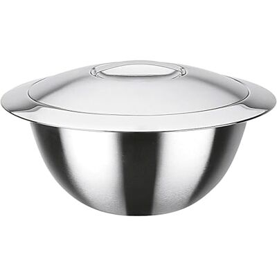 GSW Stahlwaren GmbH Thermo mengkom met deksel, 22 x 12,5 cm, 3,2 l, roestvrij staal, zilver, 30 x 22 x 12,5 cm GSW Stahlwaren GmbH Thermo mengkom met deksel, 22 x 12,5 cm, 3,2 l, roestvrij staal, zilver, 30 x 22 x 12,5 cm