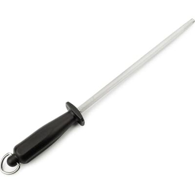 Arcos Chairas-serie Handslijpgeweer 250 mm behuizing van verchroomd koolstofstaal zwart polypropyleen handvat Arcos Chairas-serie Handslijpgeweer 250 mm behuizing van verchroomd koolstofstaal zwart polypropyleen handvat