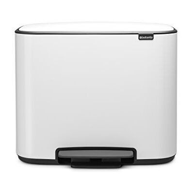 Brabantia 121388 Bo Touch pedaalemmer, 36 + 23 liter, wit Brabantia 121388 Bo Touch pedaalemmer, 36 + 23 liter, wit