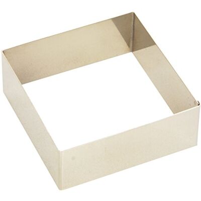 LACOR 68411 taartvorm vierkant 10 x 10 cm, roestvrij staal LACOR 68411 taartvorm vierkant 10 x 10 cm, roestvrij staal