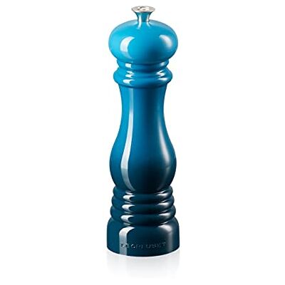 Le Creuset Zoutmolen, klassiek, verstelbaar, ABS plastic, splinterbestendig, corrosiebestendig, 21 cm, blauwgroen (Deep Teal), 96002000642000 Le Creuset Zoutmolen, klassiek, verstelbaar, ABS plastic, splinterbestendig, corrosiebestendig, 21 cm, blauwgroen (Deep Teal), 96002000642000