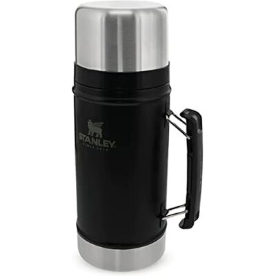 Stanley Classic Legendary Food Jar 0.94L / 1QT Matte Black – Lunchbox houdt 20 uur warm, 24 uur koud Deksel is ook kom Lekvrij BPA-vrij Vaatwasserbestendig Thermos Alimentaire Chaud a 20h Lavable au Lave-Vaisselle Acier Inoxydable Sans BPA Lunch Box Iso Stanley Classic Legendary Food Jar 0.94L / 1QT Matte Black – Lunchbox houdt 20 uur warm, 24 uur koud Deksel is ook kom Lekvrij BPA-vrij Vaatwasserbestendig Thermos Alimentaire Chaud a 20h Lavable au Lave-Vaisselle Acier Inoxydable Sans BPA Lunch Box Iso