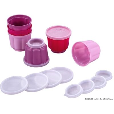 Dr. Oetker Peppa Pig Puddingvormen met 2 deksels, 6 stuks, roze, ideaal voor het bakken met kinderen en Peppa Pig fans Dr. Oetker Peppa Pig Puddingvormen met 2 deksels, 6 stuks, roze, ideaal voor het bakken met kinderen en Peppa Pig fans