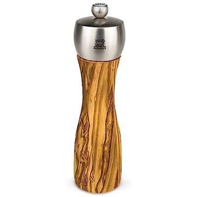 Peugeot Fiji zoutmolens, hout, olijf/roestvrij staal, 20 cm (33835) Peugeot Fiji zoutmolens, hout, olijf/roestvrij staal, 20 cm (33835)