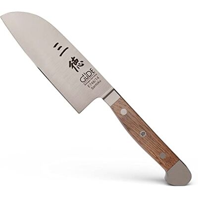 Güde Solingen Santoku gesmeed mes 14 cm van vat eiken ALPHA dubbele kop handgemaakt in Duitsland Güde Solingen Santoku gesmeed mes 14 cm van vat eiken ALPHA dubbele kop handgemaakt in Duitsland